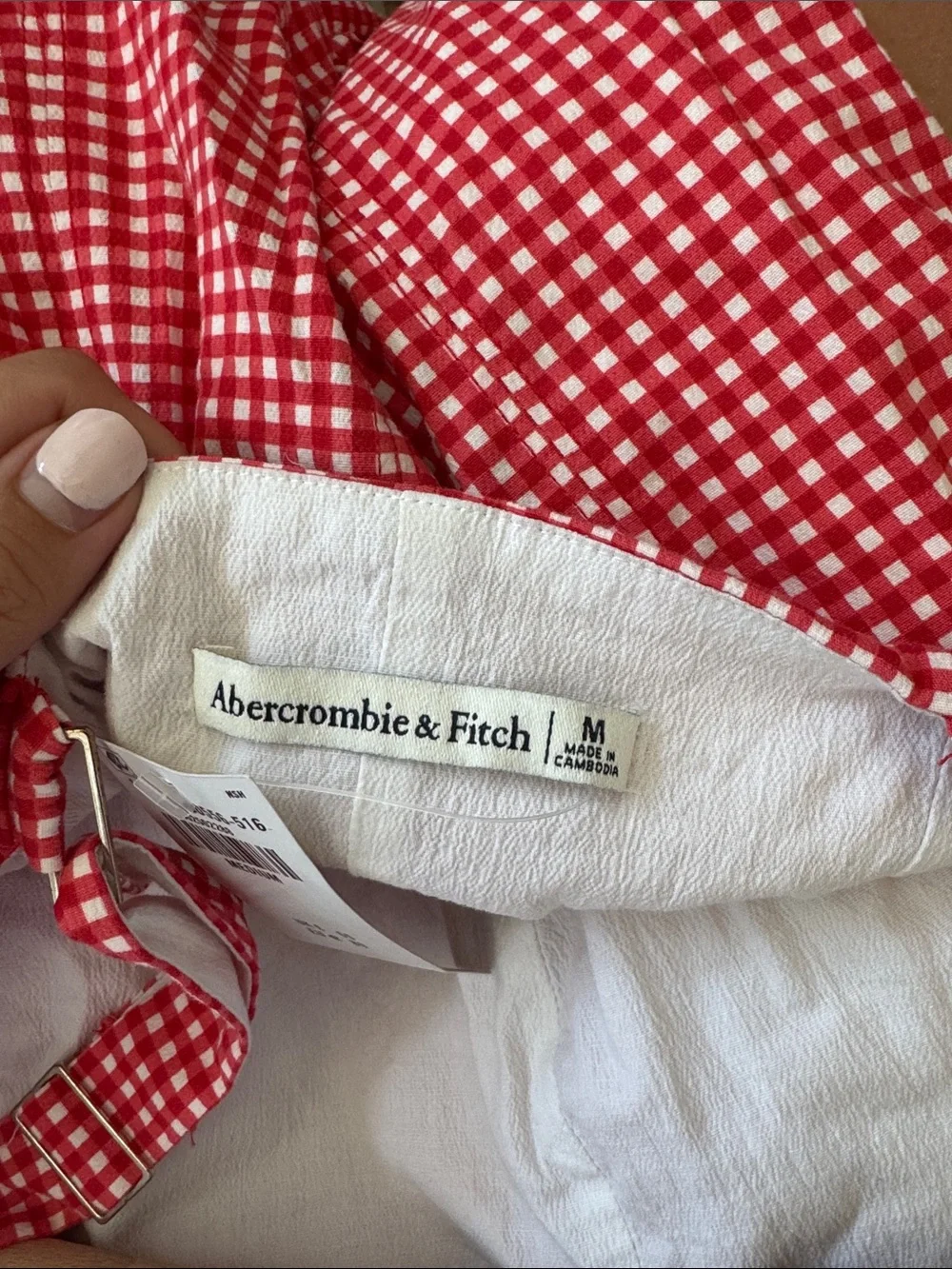 Abercrombie & Fitch Red Gingham Sundress - Picture 3 of 4